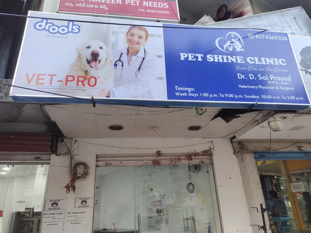 Pet Shine Clinic, Himayatnagar Veterinary Clinic in Himayatnagar, Hyderabad — Entrance/Facility Photo